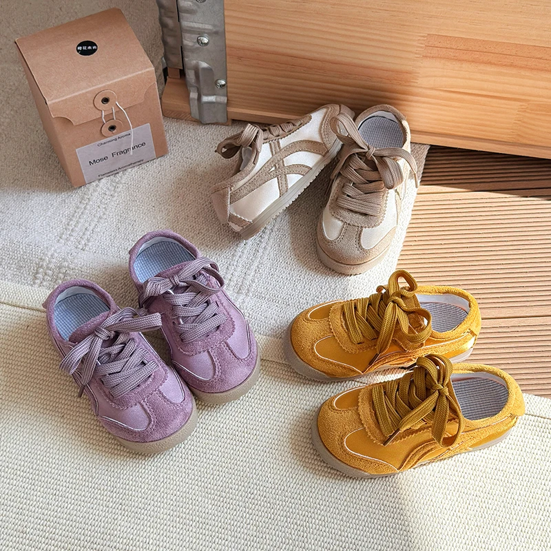 

Children's Soft Soled Shoes 2025 Spring and Autumn New Korean Version Girls' Retro Sports Shoes Boys' Flat Bottom 22-31