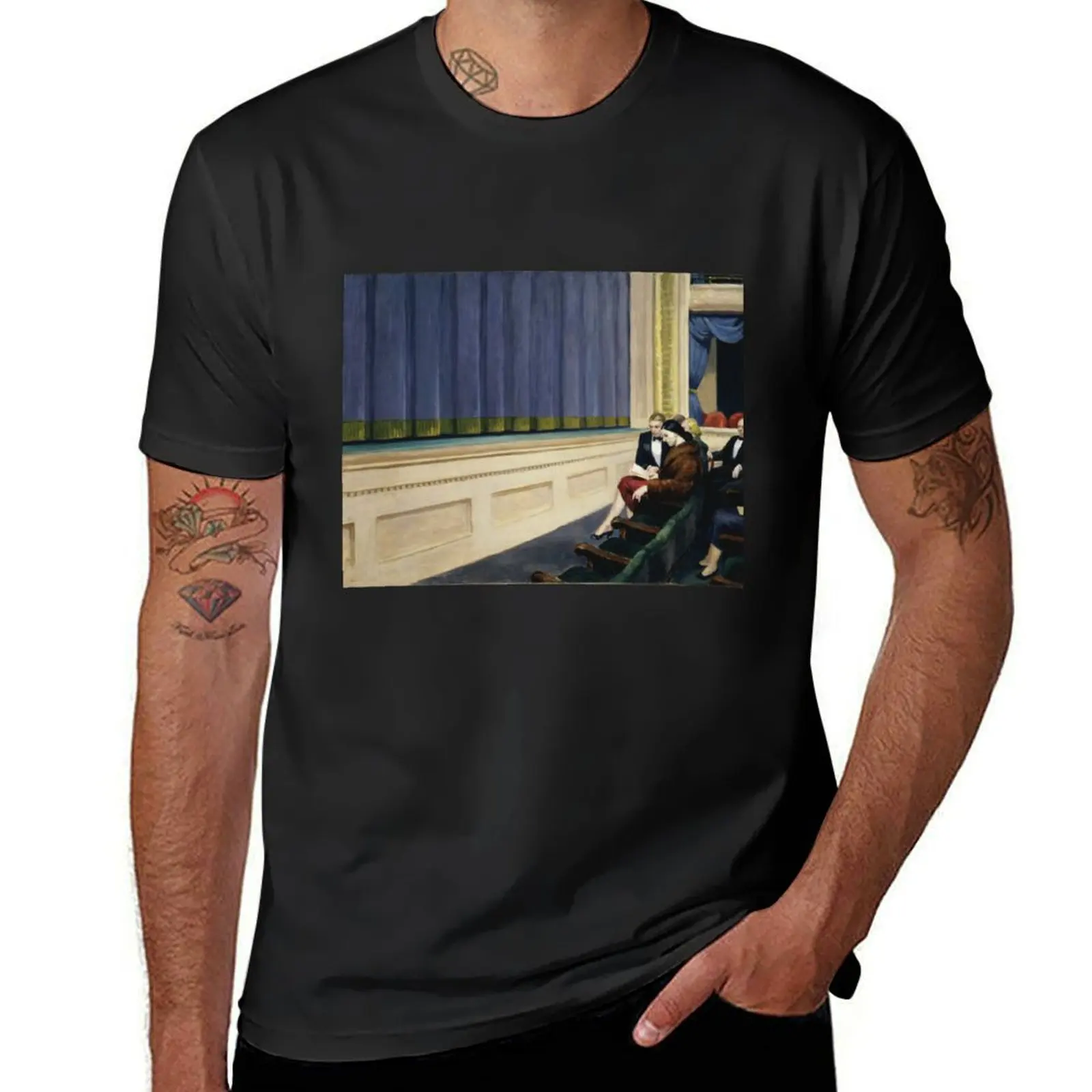 Edward Hopper T-Shirt kawaii clothes heavyweights tees T-shirt men