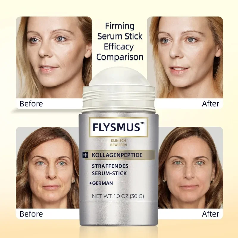 2025 30G Flysmus Collagen Peptide Face Serum - Premium Peptide Blend for Skin Firming & Wrinkle Reduction,Stick