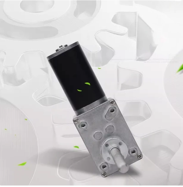 

5840-31ZY-M8 12V/24V Worm Gear Micro Reduction Metal Motor, Adjustable Speed, 470RPM~7RPM, Forward & Reverse