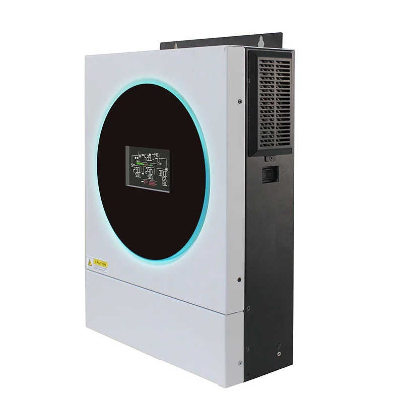 Inverter tenaga surya hibrida, output ganda 230V 6KW dengan 60-500V input voltase on off grid solar inverter 6KW