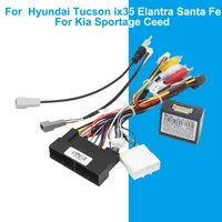 Arnés de cableado CAN Bus de 16 pines para Hyundai Tucson ix35 Elantra Santa Fe Kia Sportage Ceed, cable adaptador de radio Android