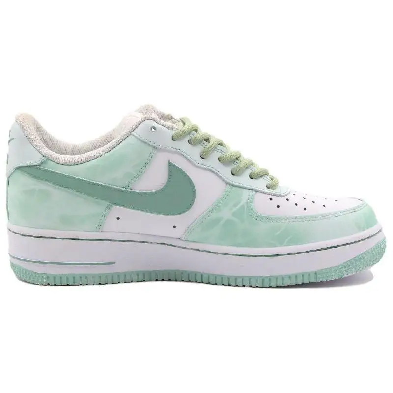 【Customize】Nike Air Force 1 Skateboarding Shoes Women's Low-top White Green Sneakers shoes CW2288-111