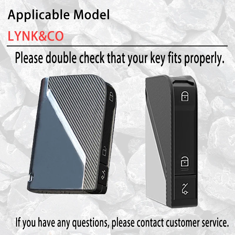 Alloy+Leather Car Key Case Fob Cover Key Bag Shell for LynkCo Lynk&Co 05 06 5 6 Lynk Co 05 06 01 1 Auto Accessories