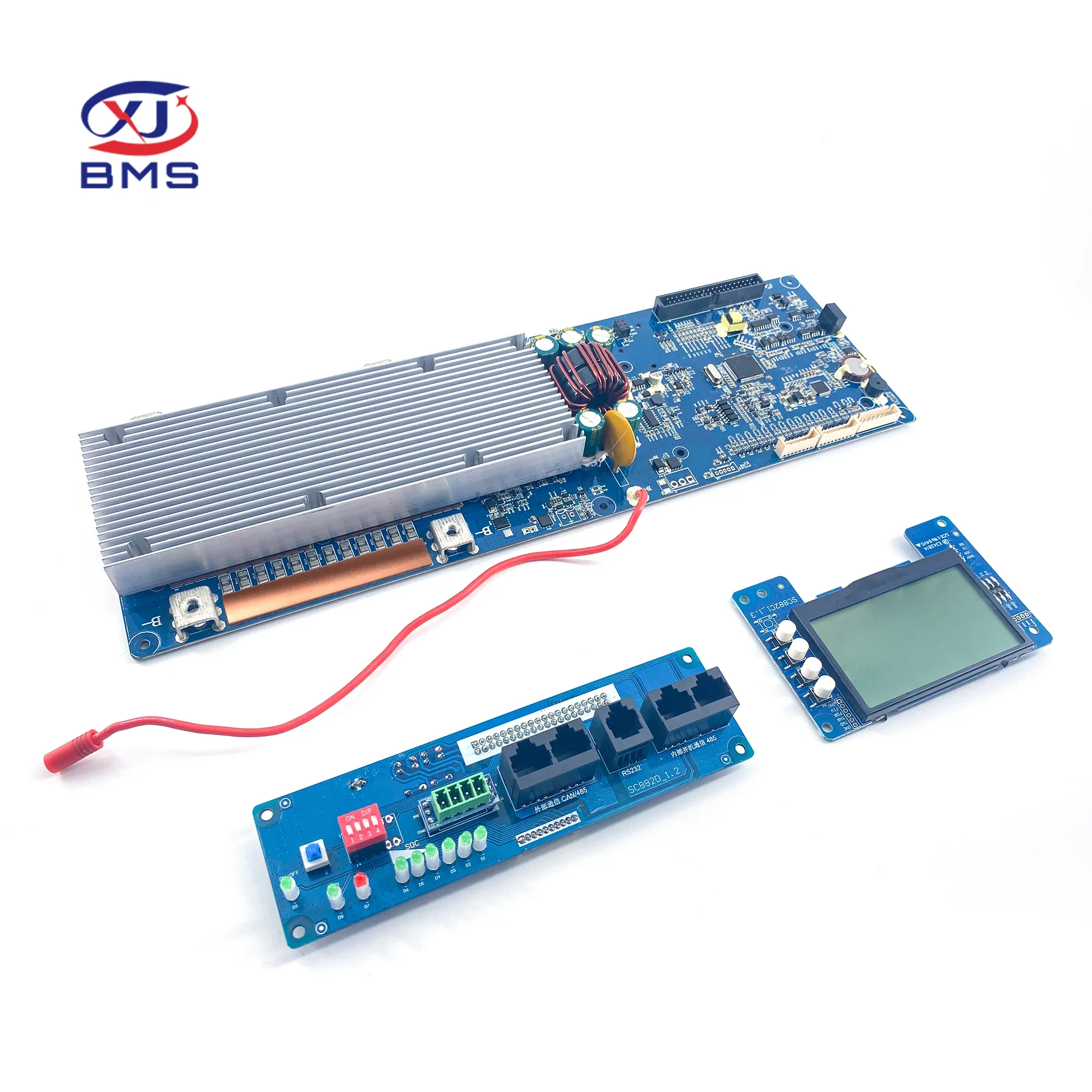 

XJ 8S 16S 100A 200A 24V 48V Lifepo4 Lithium Battery Protection Board Lfp Cell Balance Integrated Circuits Smart Lcd Rs485 Bms