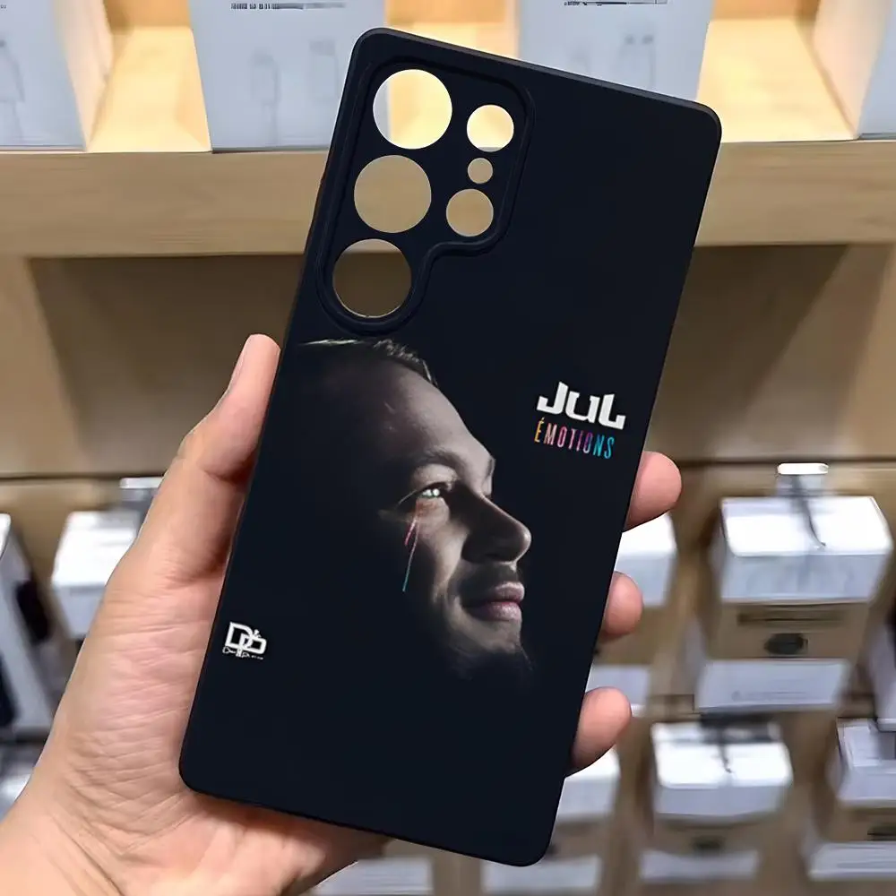 فرنسا يوليو مغني الراب قضية الهاتف لسامسونج A16 A26 A36 A56 A15 A25 A35 A55 A34 A24 A54 A23 A53Black لينة قذيفة