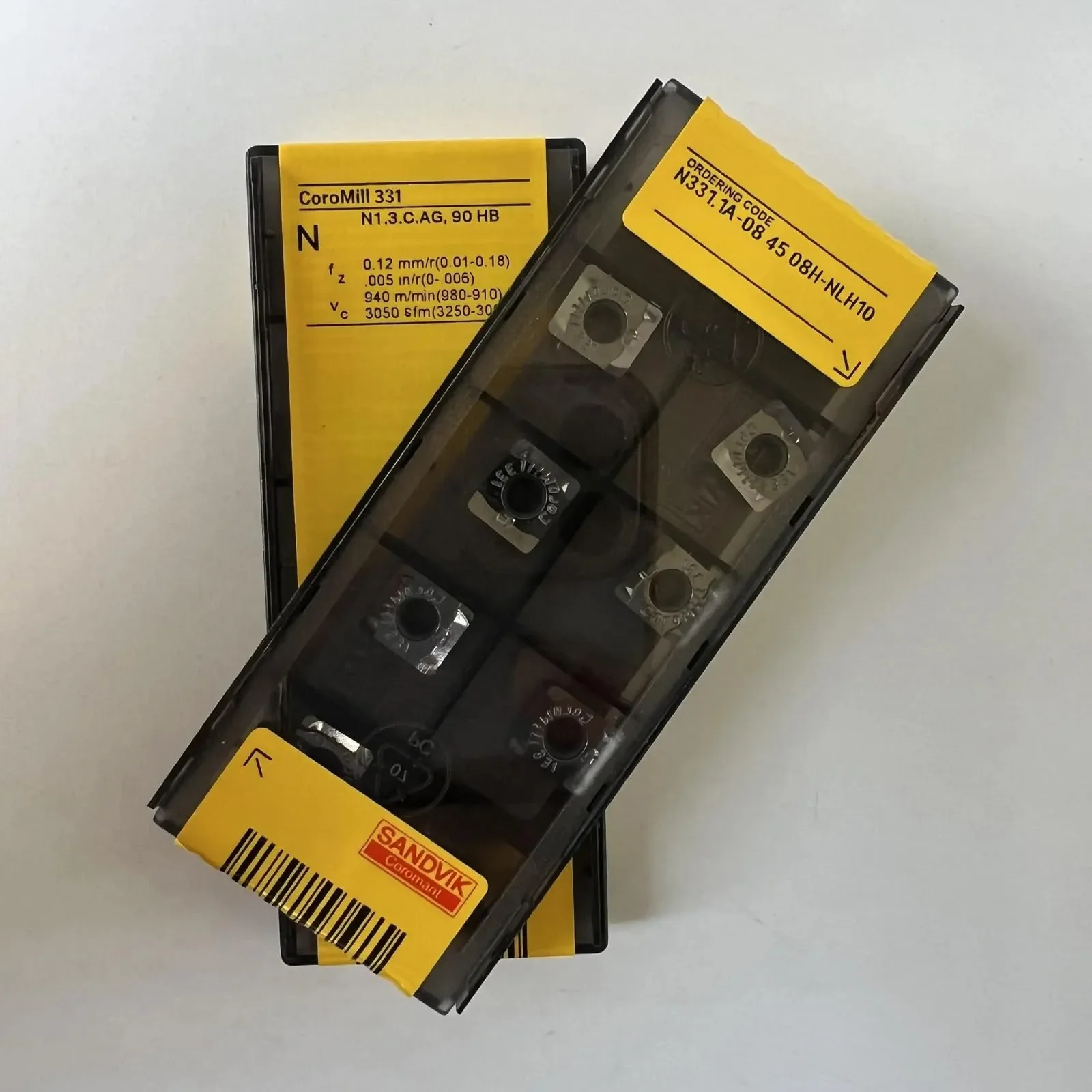 

Original SANDVIK / N331,1A-084508H-NLH10 / Hard alloy CNC Blade 10 Pcs