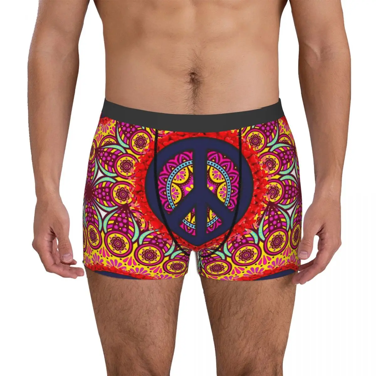 

Hippie Style Underpants Cotton Panties Men's Underwear Ventilate Shorts