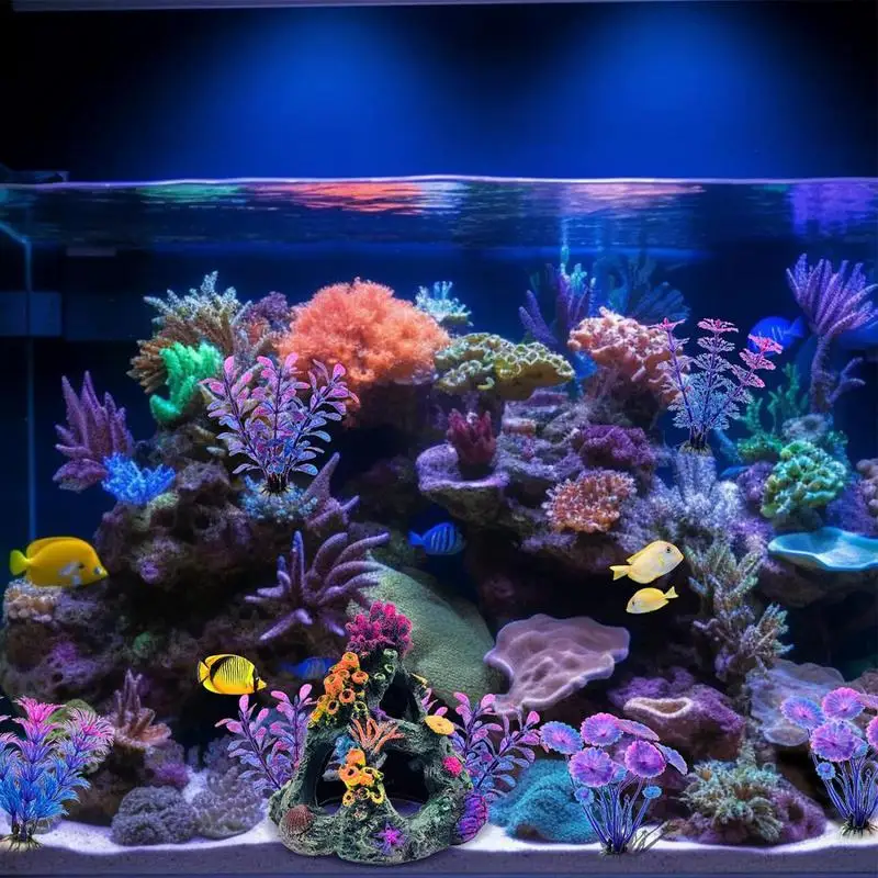 

Aquarium Fish Tank Decorations Coral And Aquatic Plants Fish Aquarium Accessories Home Decorations Hiding Cave For Fish Rest