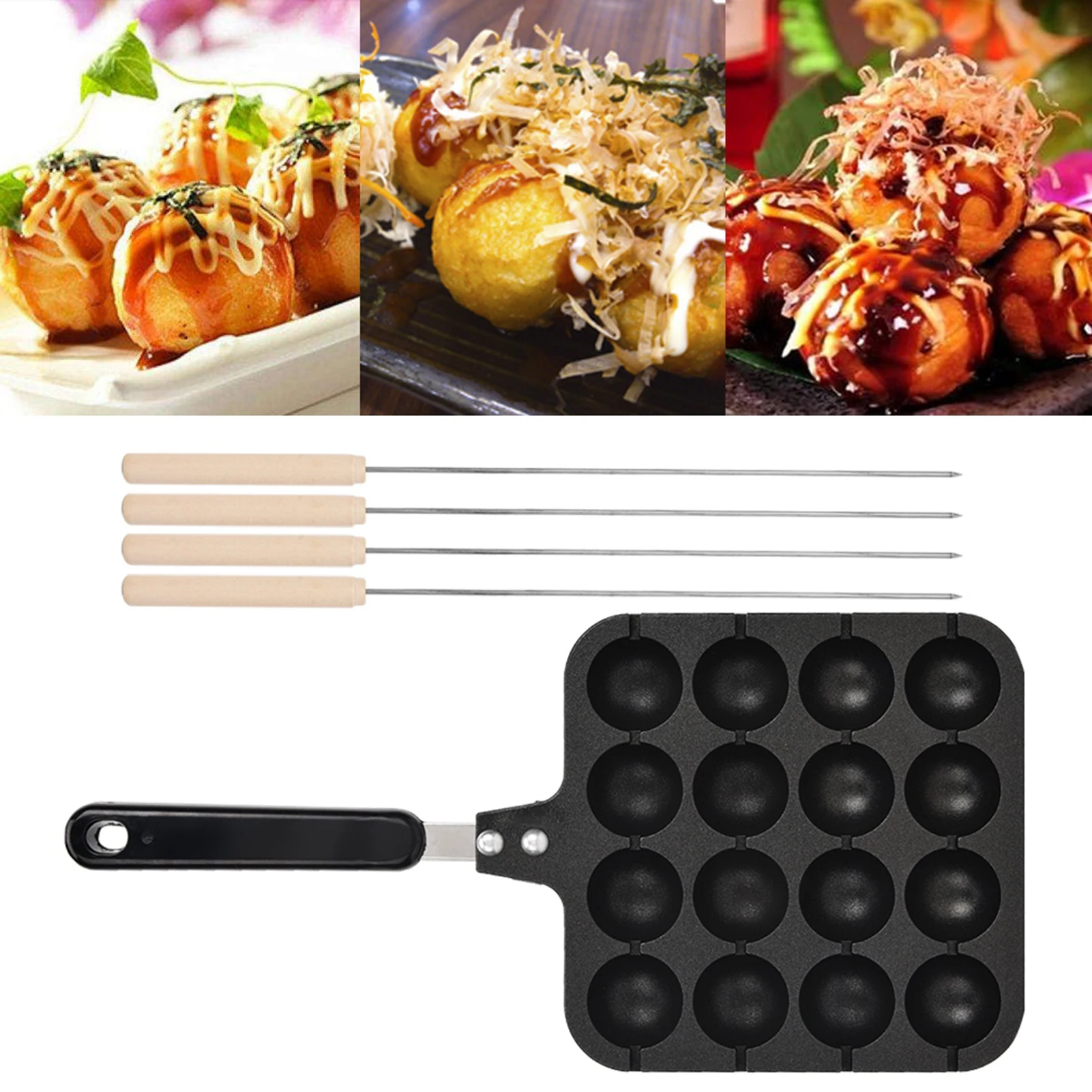 Non Stick Takoyaki Grill Pan Plate Cooking Baking Mold Tray Non Stick Takoyaki Pan Takoyaki Tray Takoyaki Pan Takoyaki Plate