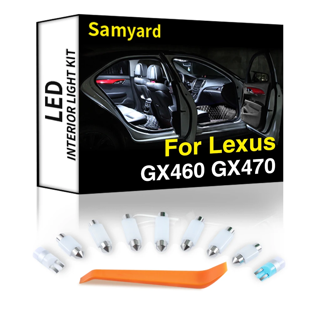 

Interior LED For Lexus GX GX460 GX470 2003-2019 Canbus Vehicle Bulb Indoor Dome Map Reading Light No Error Auto Lamp Kit