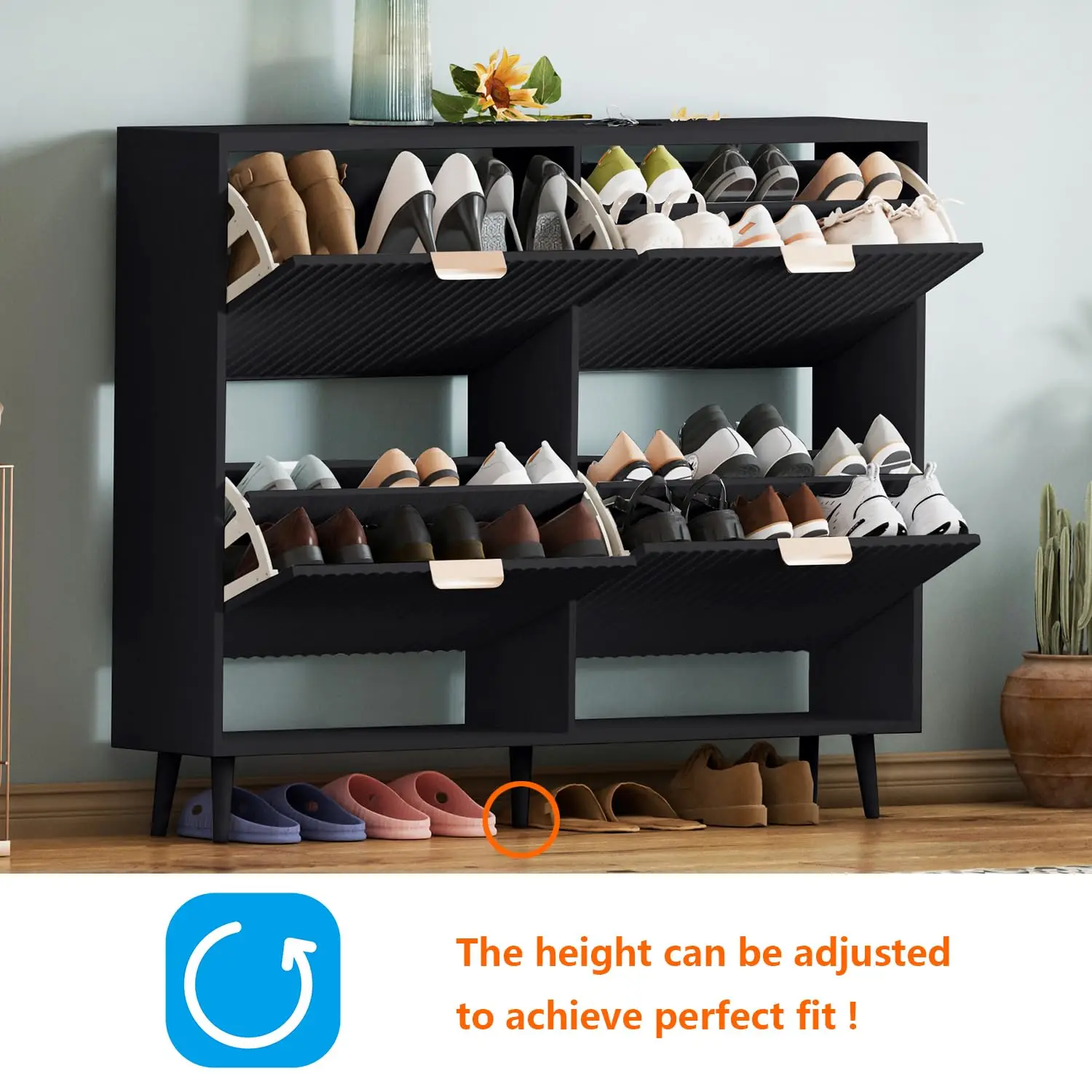 Schuhschrank zur Aufbewahrung, – Shoe Rack Cabinet Narrow Entryway Bewertung und Preis