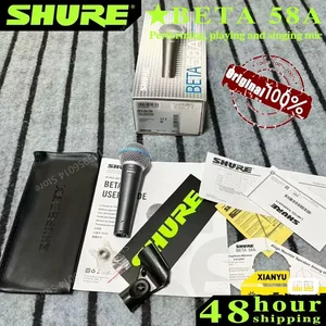 Shure beta 58A professional dynamic microphone, wire vocal microphone, singing stage, karaoke, studio, computer, games, original 6 Main Sales Microphone Shure - №5