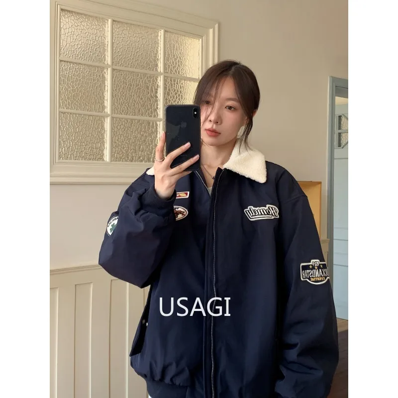 

Women Polar Fleece Winter Coat Thickened Cotton Clothing Winter Clothes Women Clothing Loose Casual Winter Jacket Women Tops