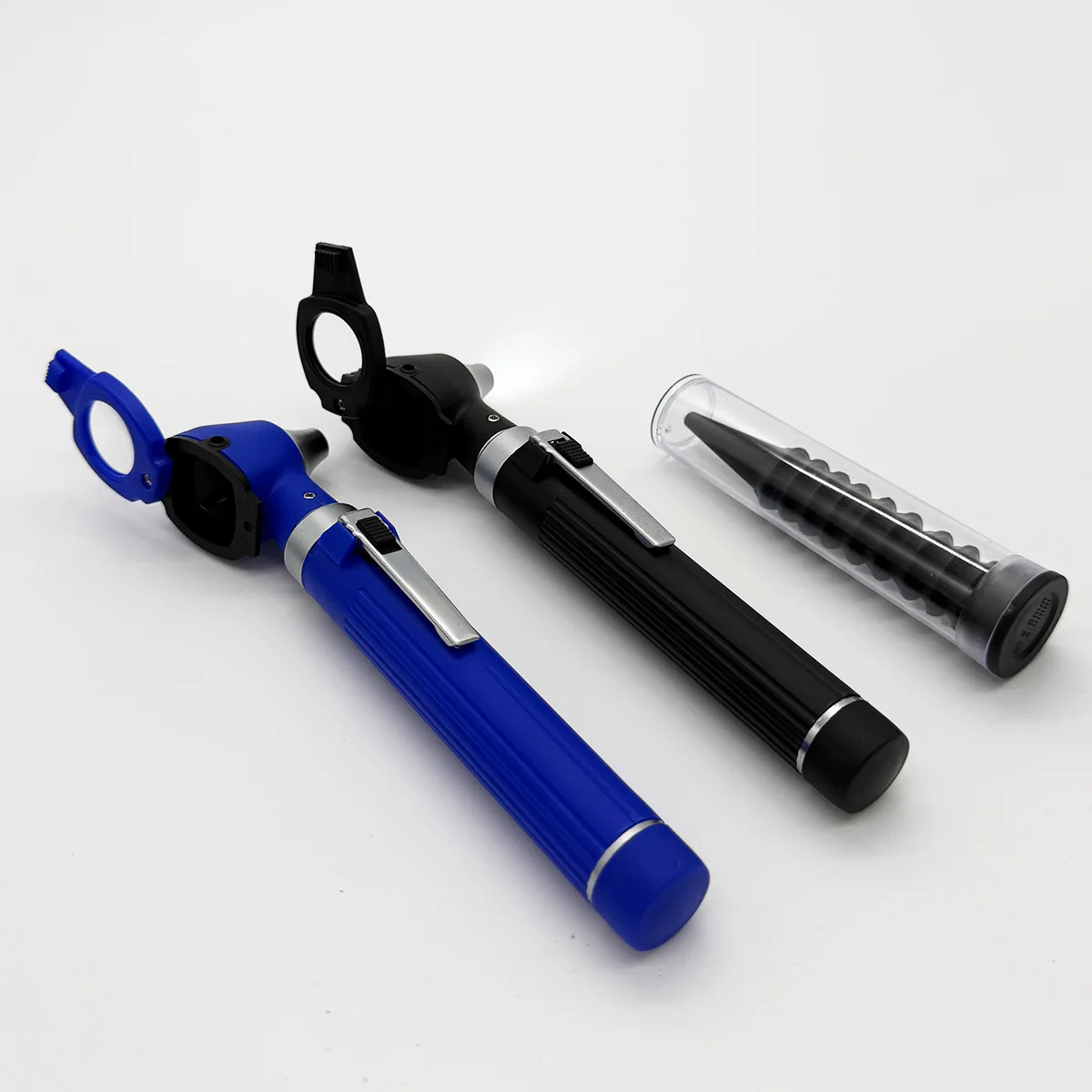 

Black/Blue YES-74 fiber optic otoscope for ear extraction