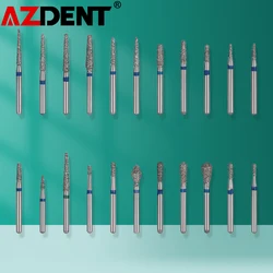 5Pcs Azdent Dental Diamond frese FG 1.6mm per manipolo ad alta velocità teste di molatura sbiancamento dei denti strumenti per materiali odontoiatrici