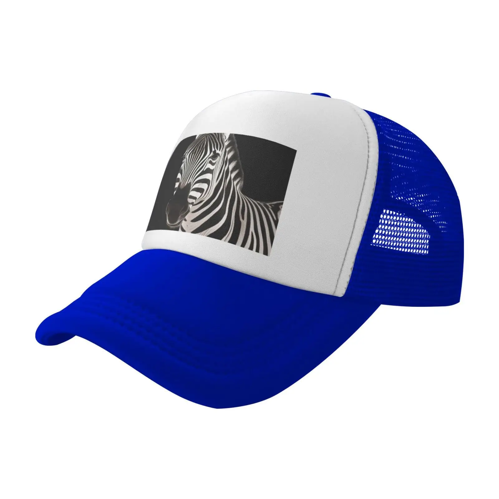 Trucker Hats Zebra Printing Mesh Baseball Cap Trucker Hats Women  Men with Adjustable Snapback Strap