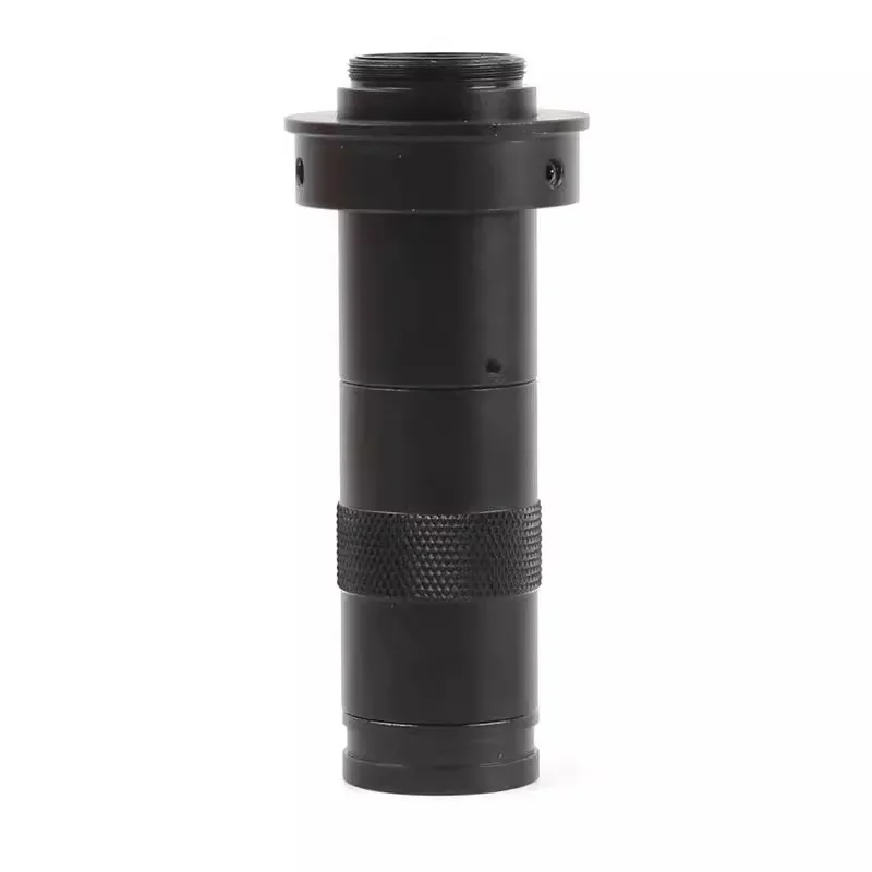 Adjustable 200X Zoom CS C-Mount Magnification Lens Microscope Accessory for Industrial Video Camera
