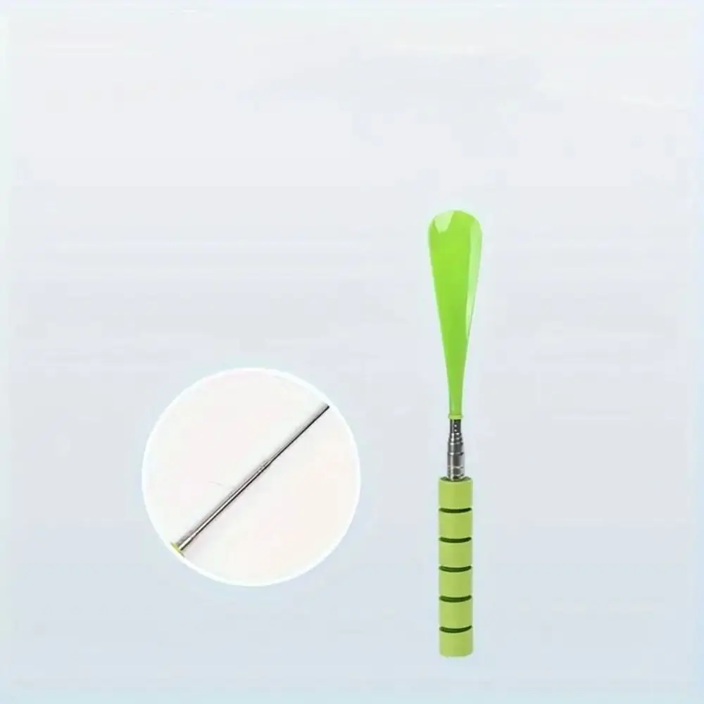 Stainless Steel Telescopic Shoehorn Adjustable Length Easy-Grip Shoe Wear Aid Ideal Assistance Tool Without Bending