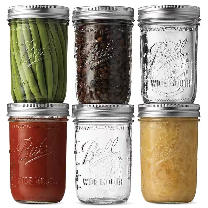 Stoples Kaca Mulut Lebar, Wada - Mason Jar 8Oz ulasan dan harga