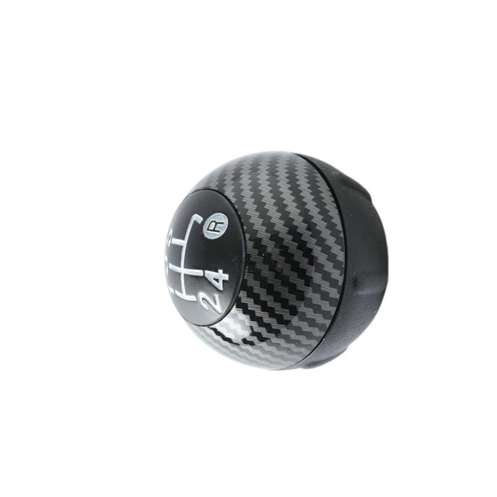 5-Speed Manual Shift Knob with Carbon Fiber Texture for Fiat 500 and For 500C Models Produced Between 2007 and 2018
