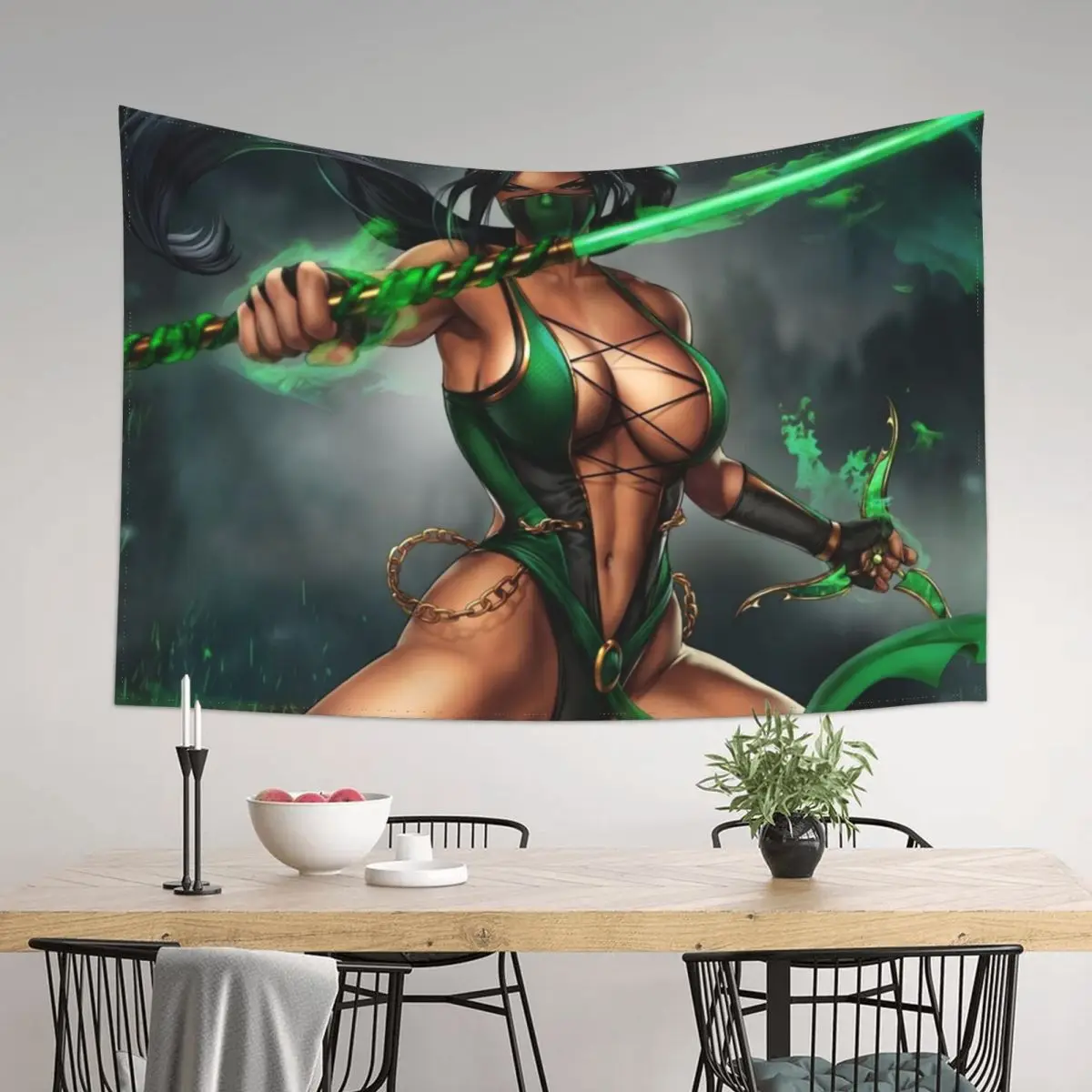 

Jade Mortal Kombat Tapestry Room Design Room Decore Aesthetic Bedroom Organization And Decoration Tapestry