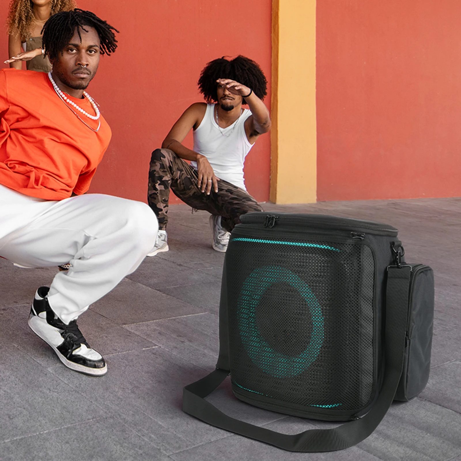 

Для JBL PartyBox Encore2 пылезащитный чехол для динамика большой емкости, защита аудиоплеера, коробка для переноски, застежка-молния для путешествий на открытом воздухе