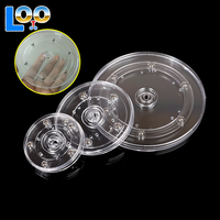 Turntable Transparent Acrylic 360 Rotating Display Stand Round Base Lazy Jewelry Decor Swivel Plates Furniture Hardware