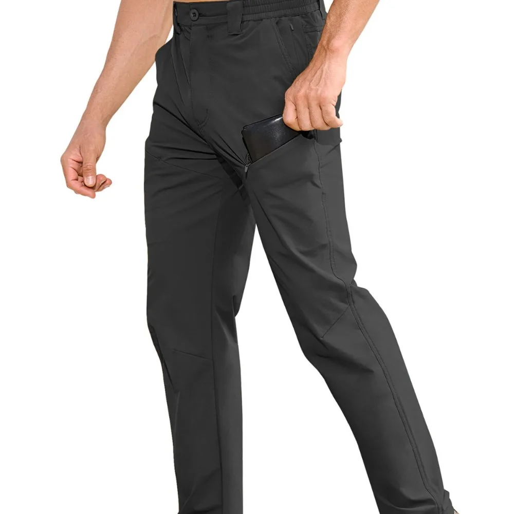 ฤดูใบไม้ผลิฤดูร้อนน้ําหนักเบา Rip-stop Cargo Work กางเกง Multi-Pockets Camping กางเกงตกปลา Quick Dry กางเกงเดินป่ากลางแจ้งผู้ชาย