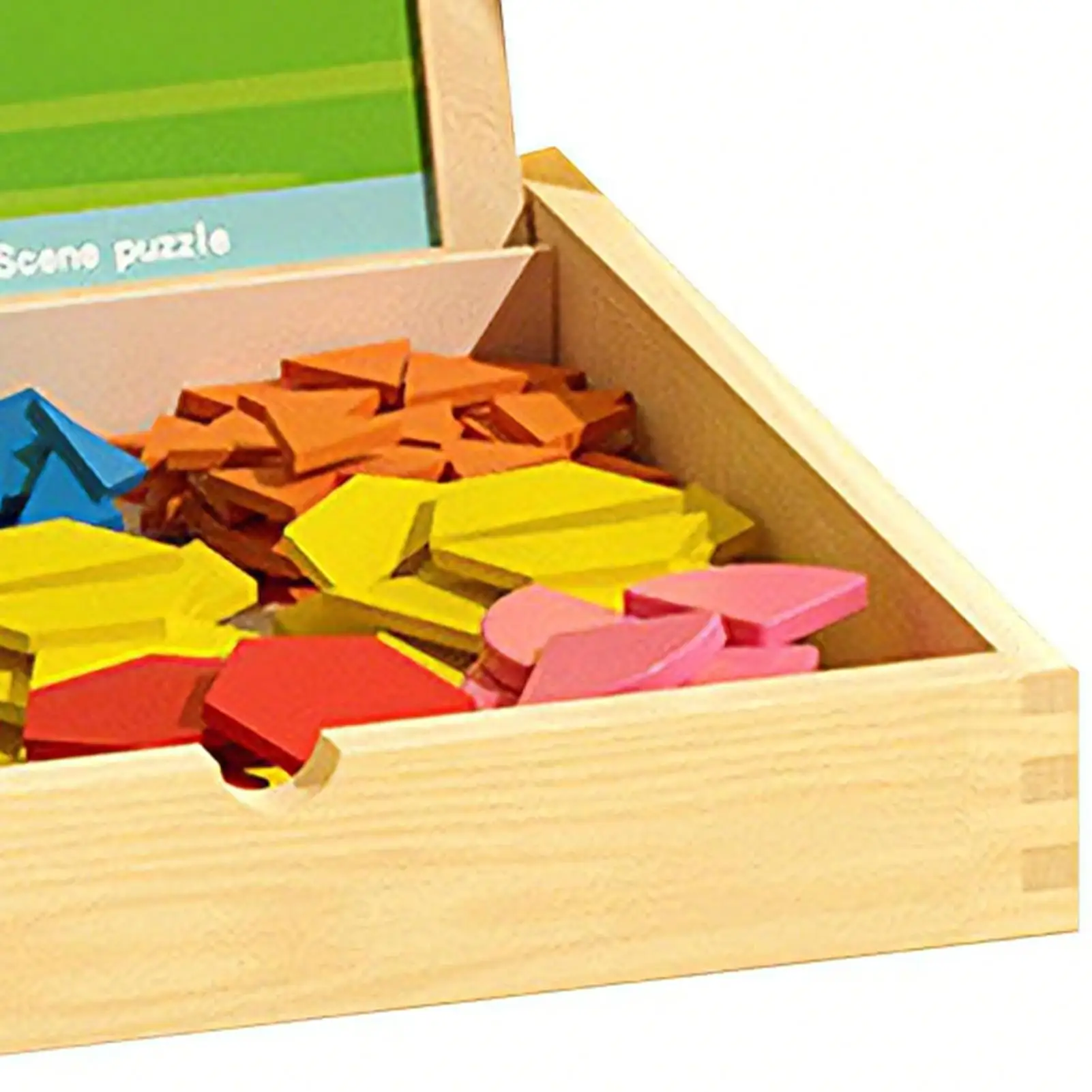 مجموعة ألغاز مغناطيسية على شكل تانجرام لتطوير الخيال ألعاب تعليمية مبكرة هندسية للأطفال والأولاد والبنات والسفر المنزلي #3