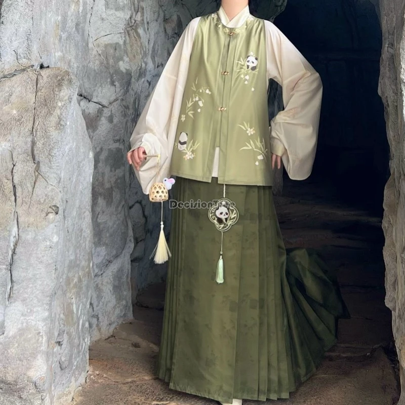 2026-nuevo-conjunto-de-hanfu-de-3-piezas-para-mujer-estilo-chino-de-la-dinastia-ming-con-chaleco-de-cuello-redondo-y-falda-de-cara-de-caballo-para-primavera-otono-uso-diario