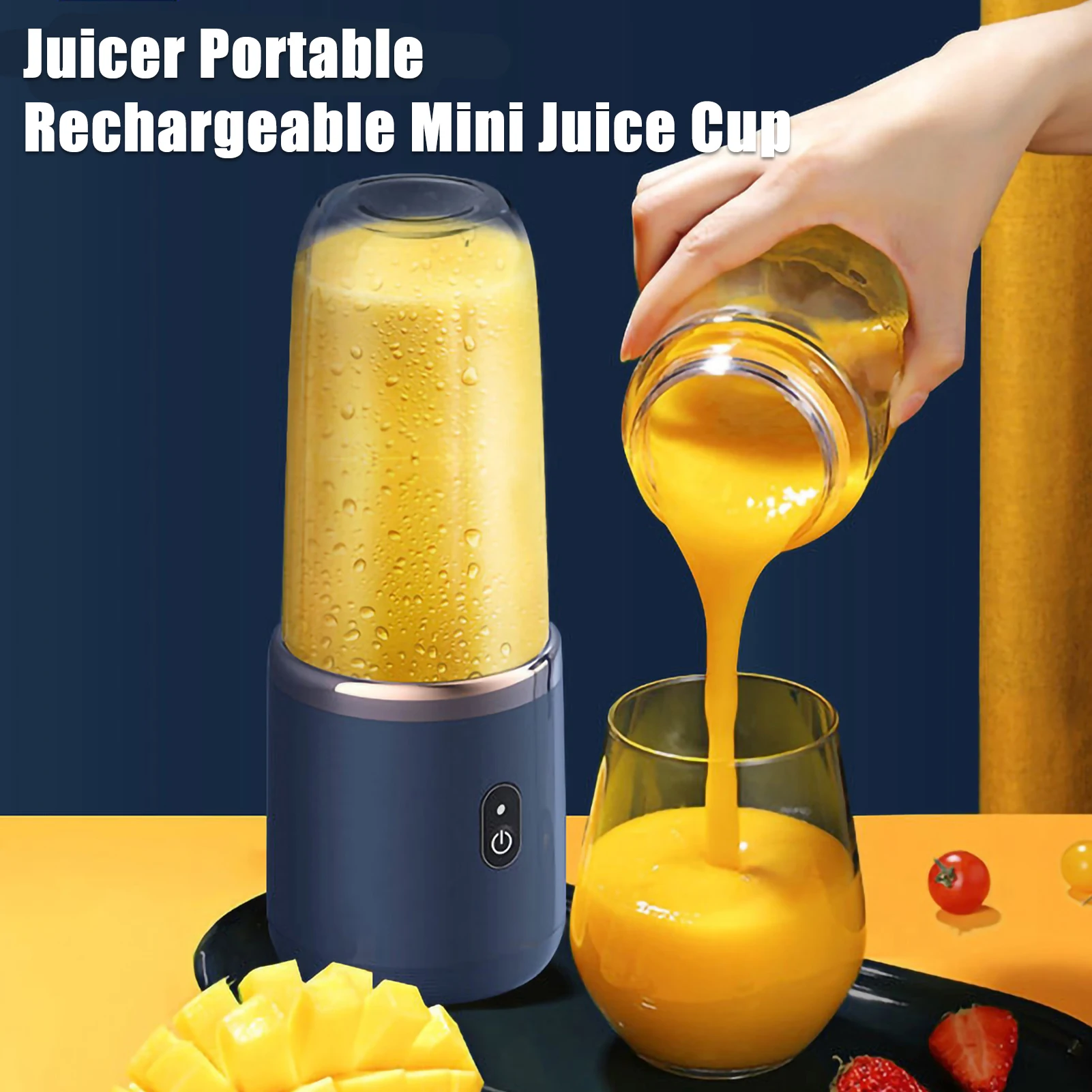 Portable Mini Electric Fruit Juicer USB Charging Lemon Orange Fruit Juice Cup Smoothie Blender Machine kitchen Appliances