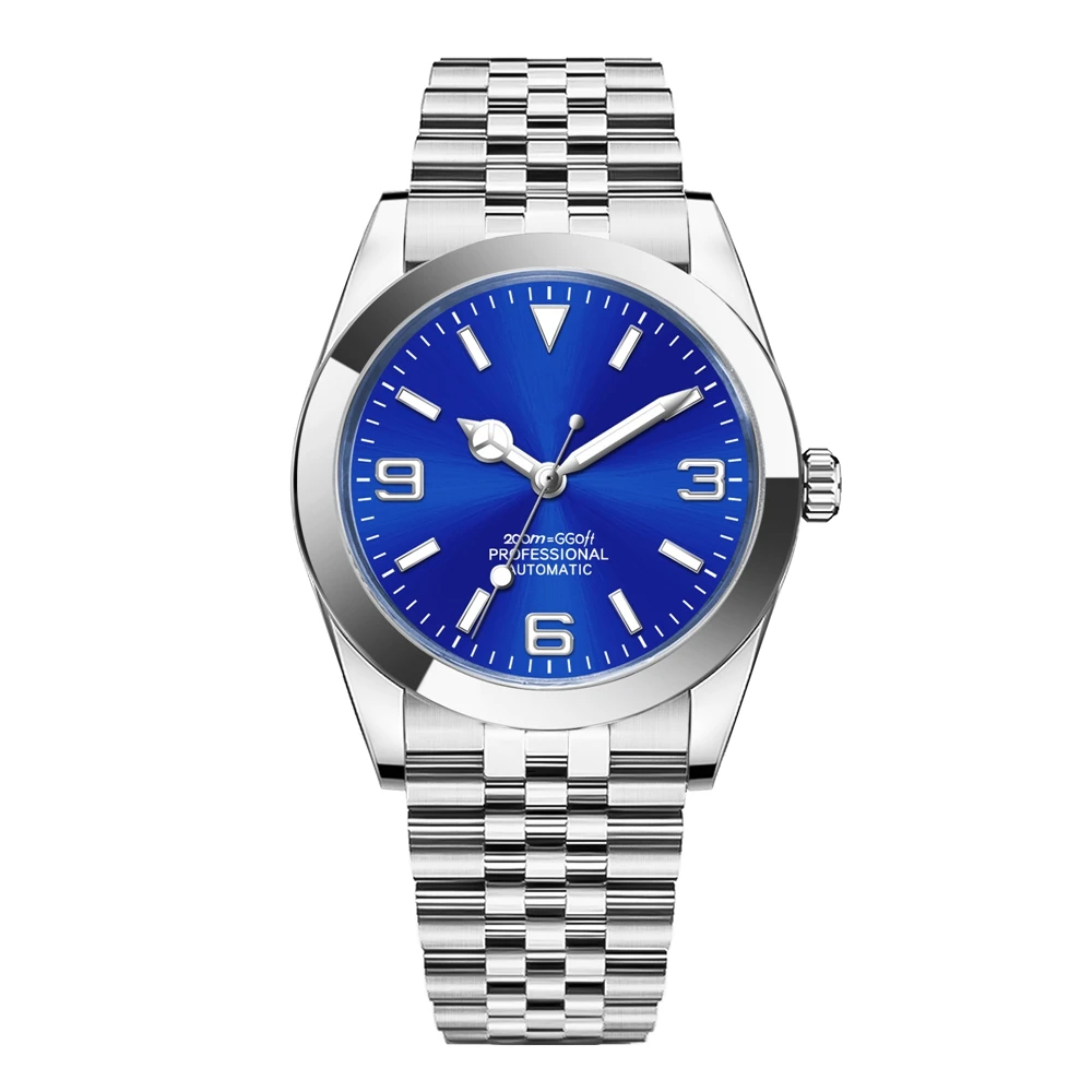 Custom Logo Luxury NH35 Watch Women Men Watches 36MM/39MM Jubliees Automatic Mechanical Wristwatches Sapphire 100M Dive Reloj view 5