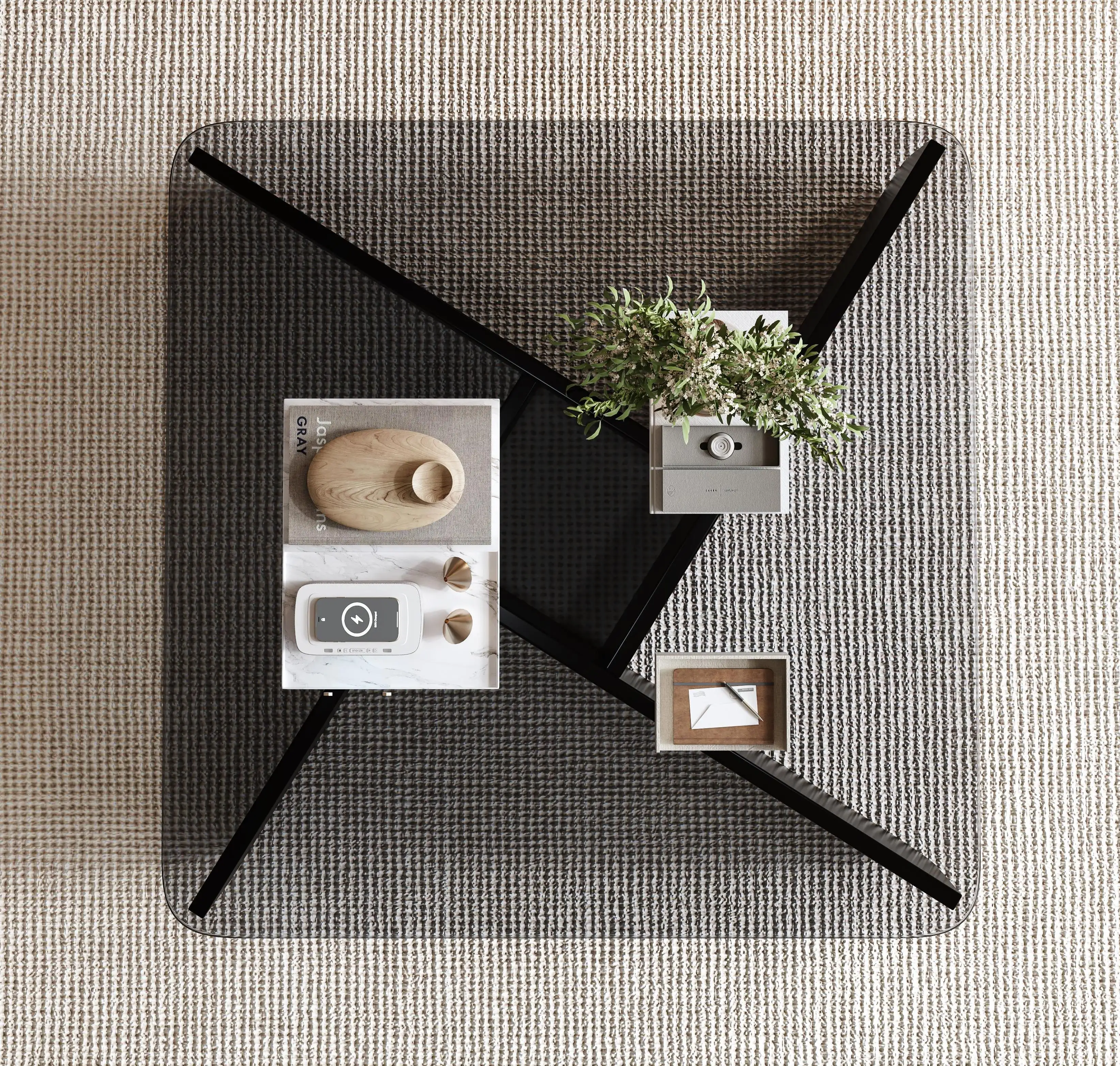 Modern Classic Minimalist Design Durable Eco-Friendly Wood Coffee Table for Home Living Room and Apartment