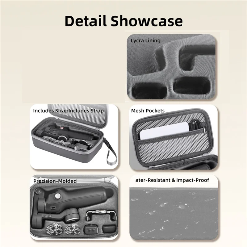 AA87 الصلب بسيط حقيبة محمولة ل DJI Osmo موبايل 7/7P حقيبة للتخزين السفر حمل يده Gimbal الملحقات