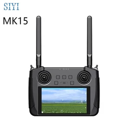 SIYI MK15 Mini Handheld Radio System Transmitter Remote Control 5.5-Inch HB Screen 1080p FPV 15KM Android OS 2G RAM 16G ROM