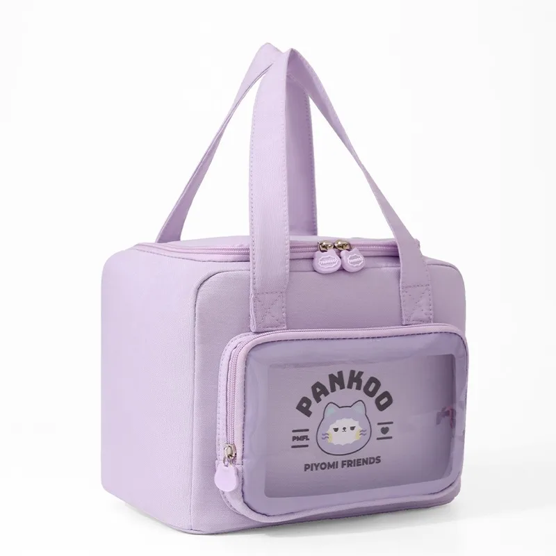 

Портативная термоизоляционная сумка, сумка для ланча, студенческая милая утолщенная сумка-бенто с героями мультфильмов, новая модель сумки для обеда для детей