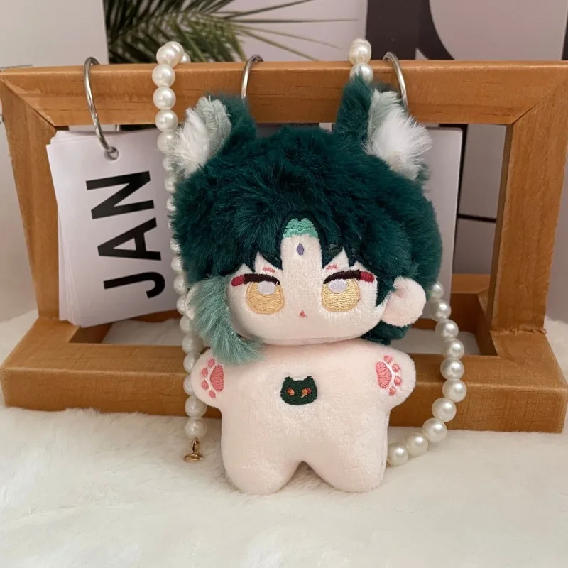 Genshin Impact Xiao Kaedehara Kazuha Tartaglia – poupée en coton, 10CM, figurines de dessin animé mignonnes, jouets en peluche, cadeau d'anniversaire pour étudiant