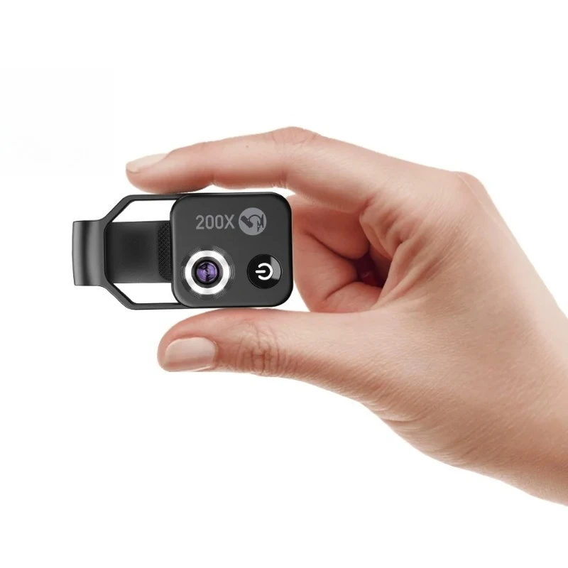 New Portable 200x Mobile Microscope Magnifying Glass with High Definition Without CPL
