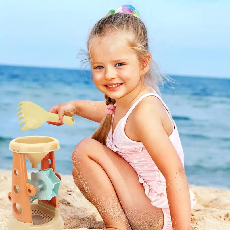 Funny Sand Toy Set para crianças, Sandpit Toy para meninos e meninas, pá ao ar livre, incentivar a interação pai-filho, Seaside Rake