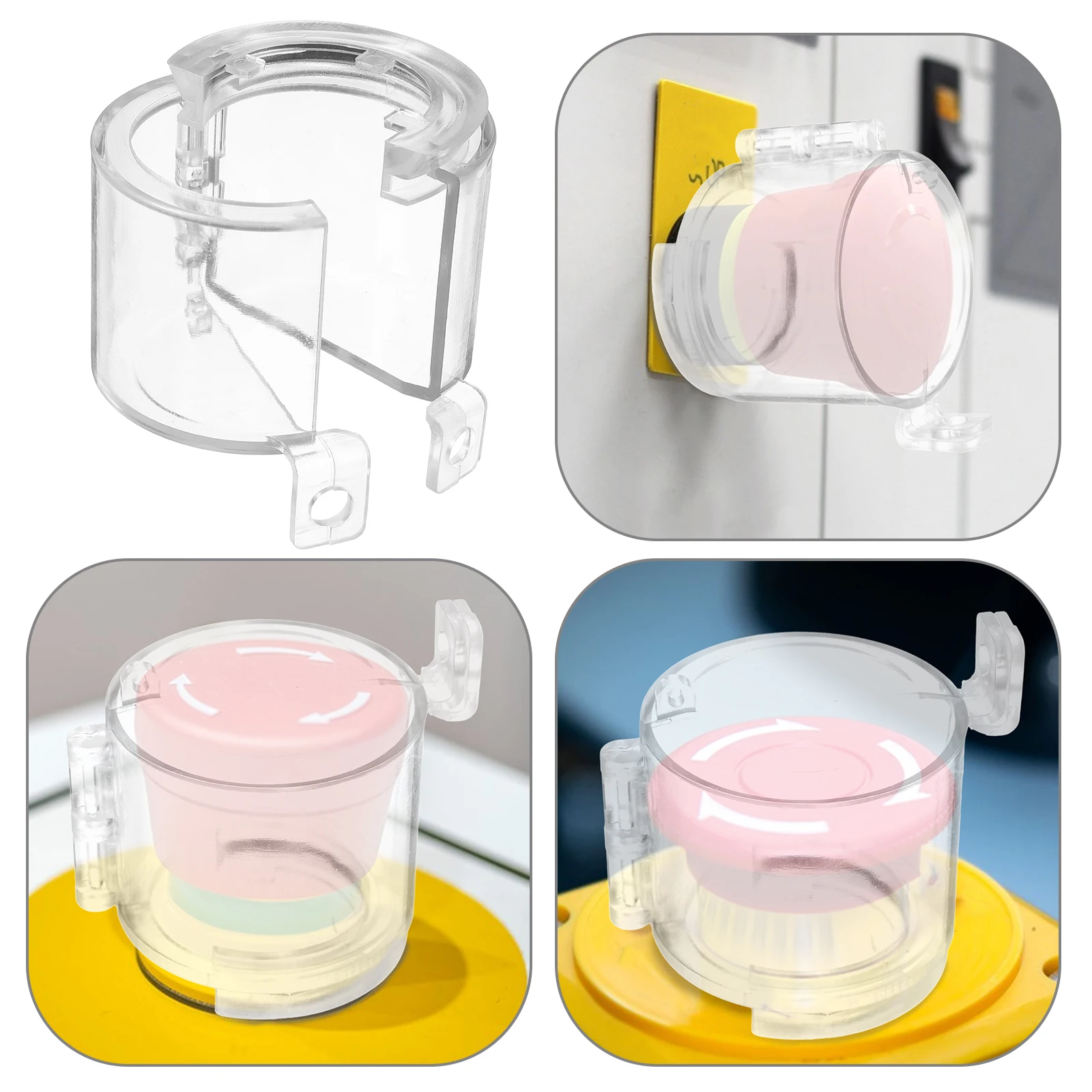 

Push Button Switch Cover Mushroom Head Protector Transparent Emergency Stop Guard Safety Starter Storage