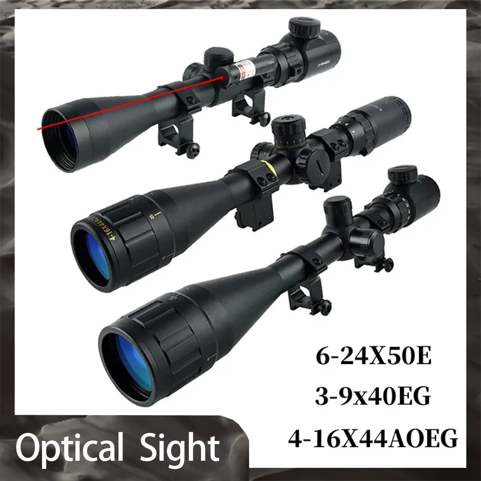 

Tactical 3-9x40EG 4-16X44AOEG 6-24X50E Optical Scopes Outdoor Shooting Rifle Scope Telescope Airsoft Sight Hunting Accessor