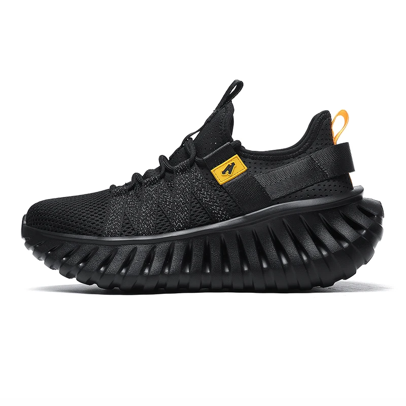 Luxury Brand Running Shoes Men Yellow Sock Sport Shoes Mens Soft Bottom Gym Outdoor Shoe Man Walking Jogging Shoe view 3