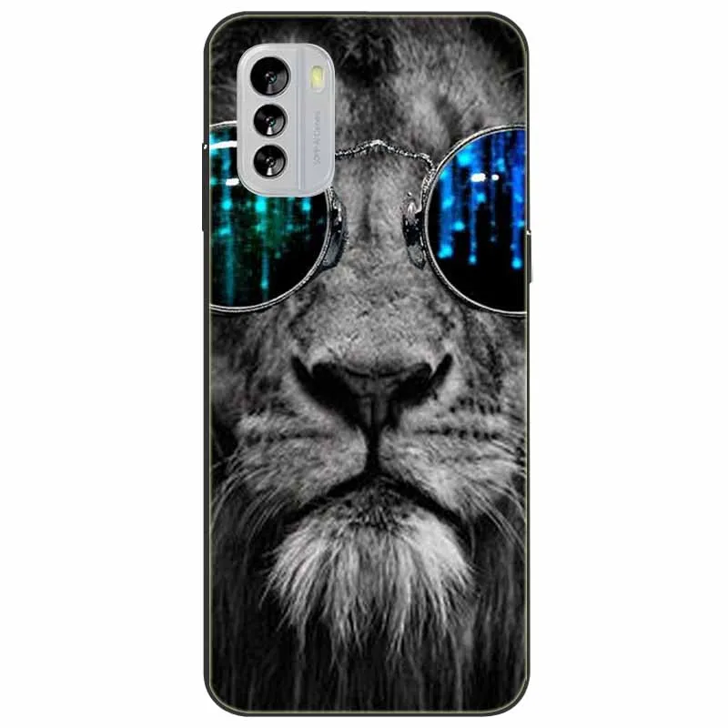 For Nokia G42 G 42 5G Case TPU Soft Marble Tiger Cats Black Silicone Phone Covers for NOKIA G42 Coque for NokiaG42 Cartoon Para