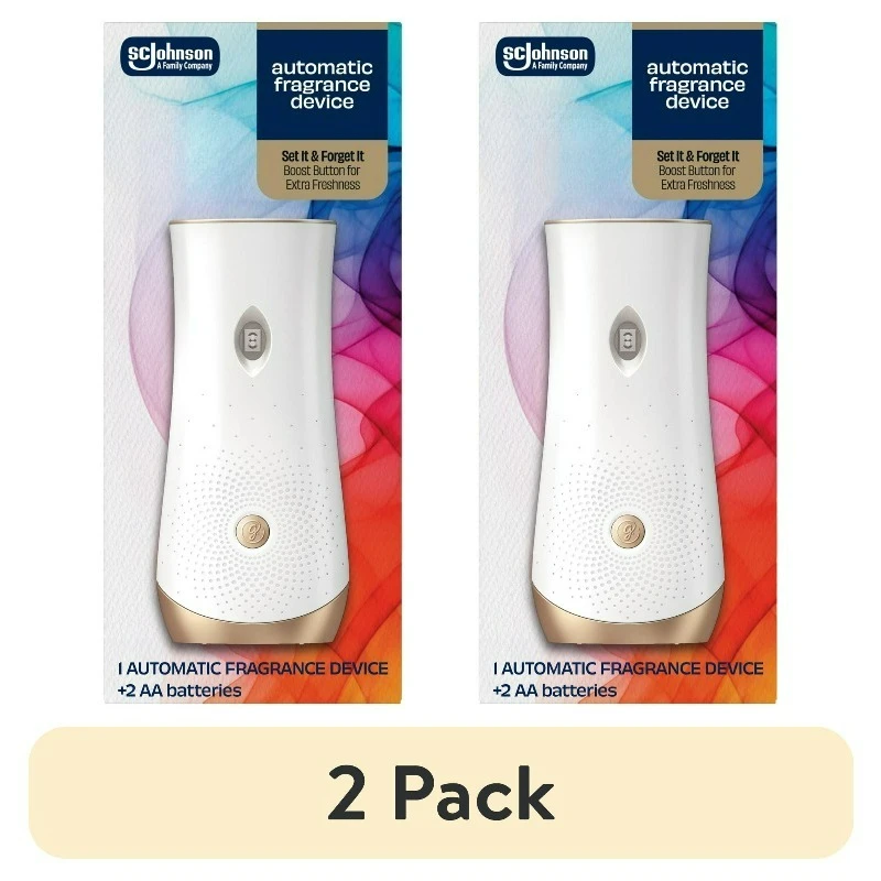 

(2 pack) Automatic Spray Holder, Battery-Operated Air Freshener Spray, 10.2 oz, 1 Count