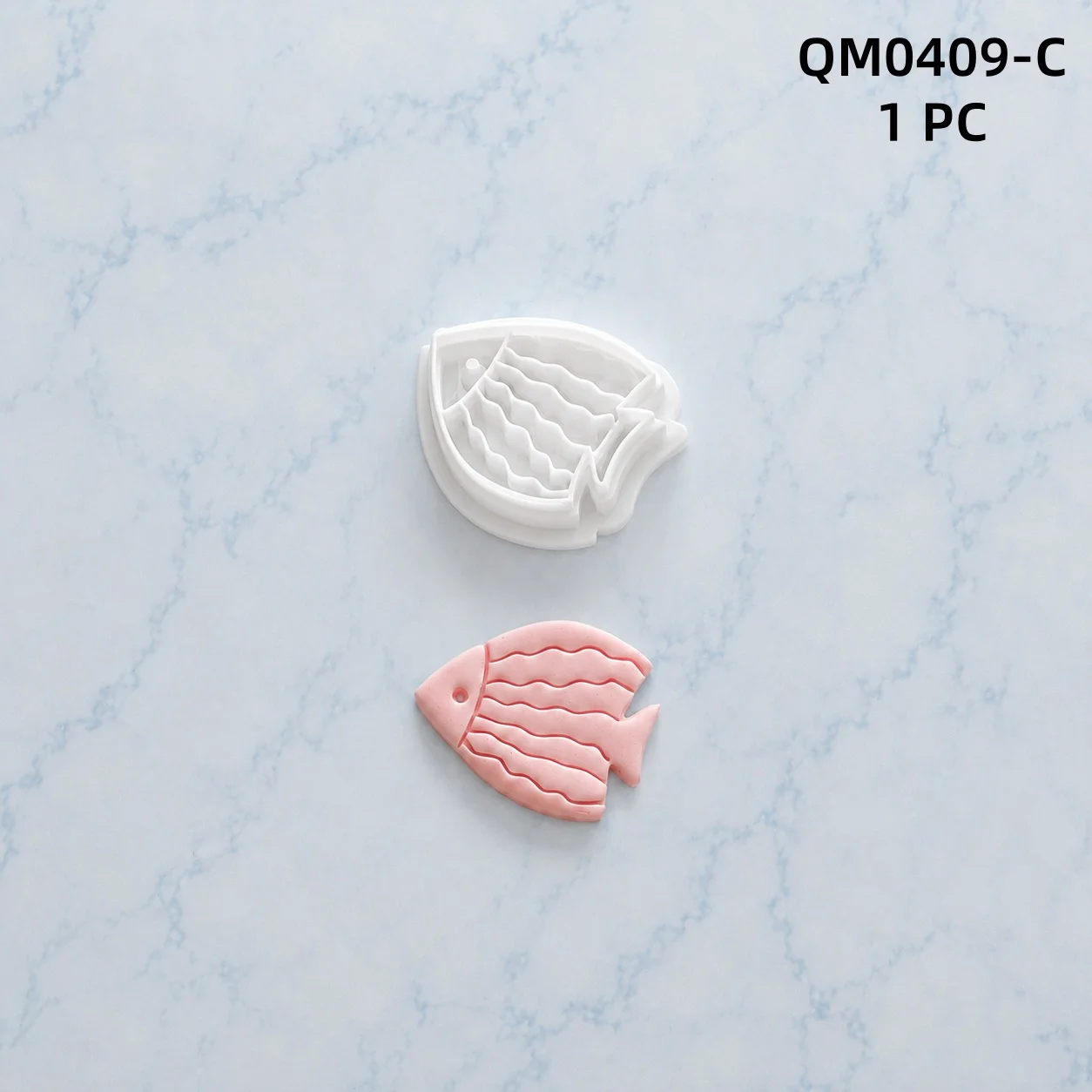 1 Stück Ohrring-Herstellungsform, Kreative Fisch-Serie, Weiche Keramik-Polymer-Clay-Schneider, Cartoon-Fischform, DIY Handgemachte Schmuckherstellung – Detail 10