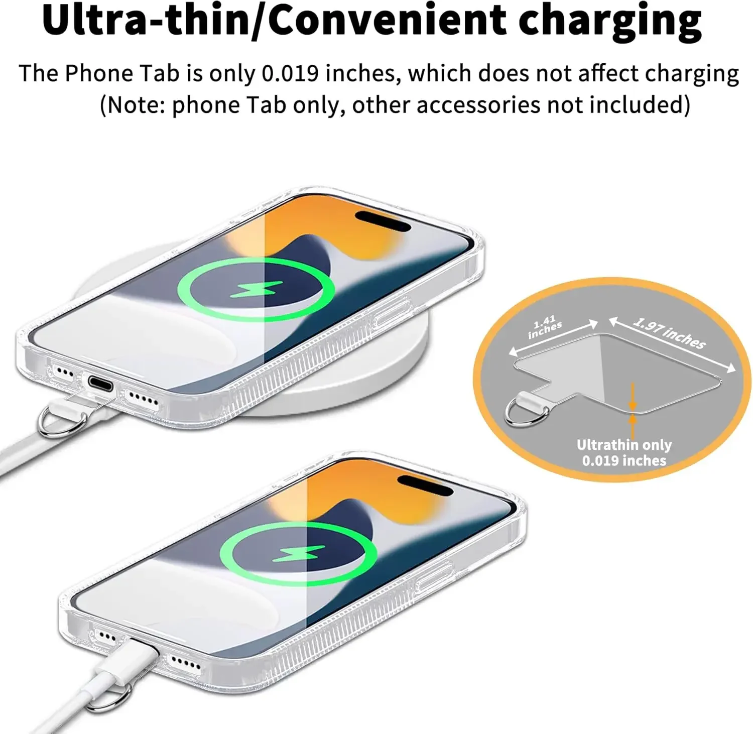 20/5PCS Universal Tpu Mobile Phone Anti-lost Lanyard Card Gasket Nylon Detachable Phone Hanging Cord Strap Patch Tether Pad - view 3