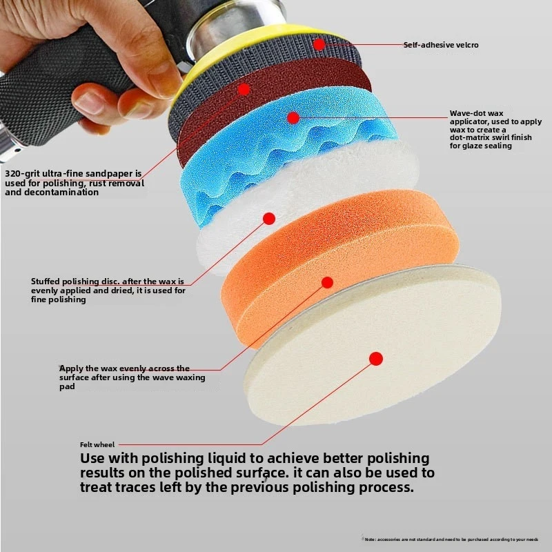 Pneumatic polishing machine Grinding machine Automotive waxing machine Polishing pneumatic sandpaper machine Tools