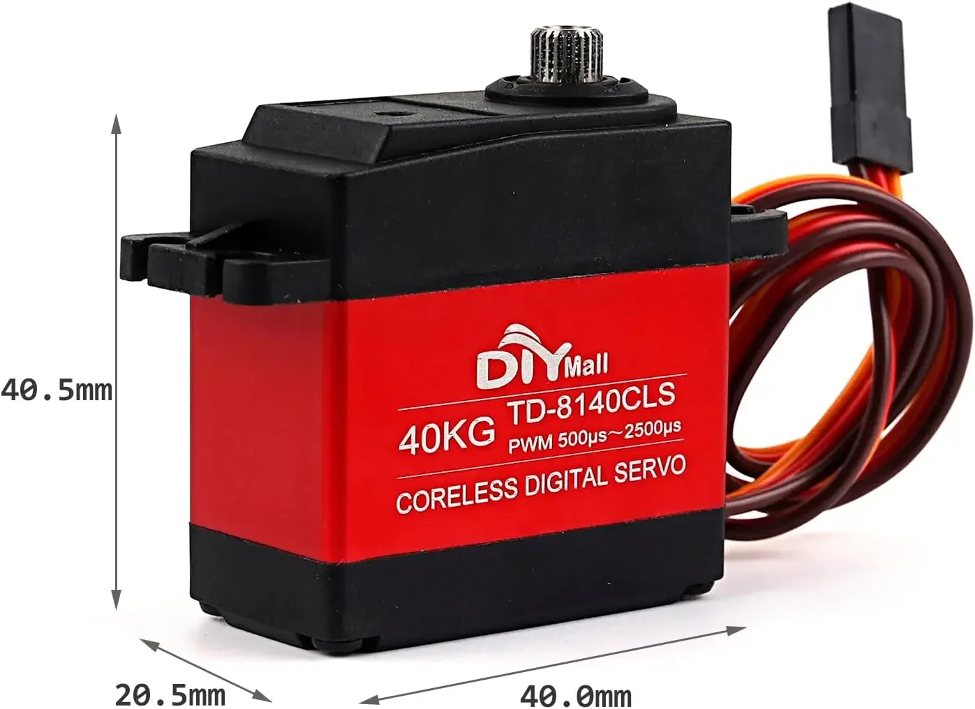 40KG デジタルサーボ 360 度連続回転高電圧高トルクコアレスサーボモーターメタルギア RC カーロボット用
