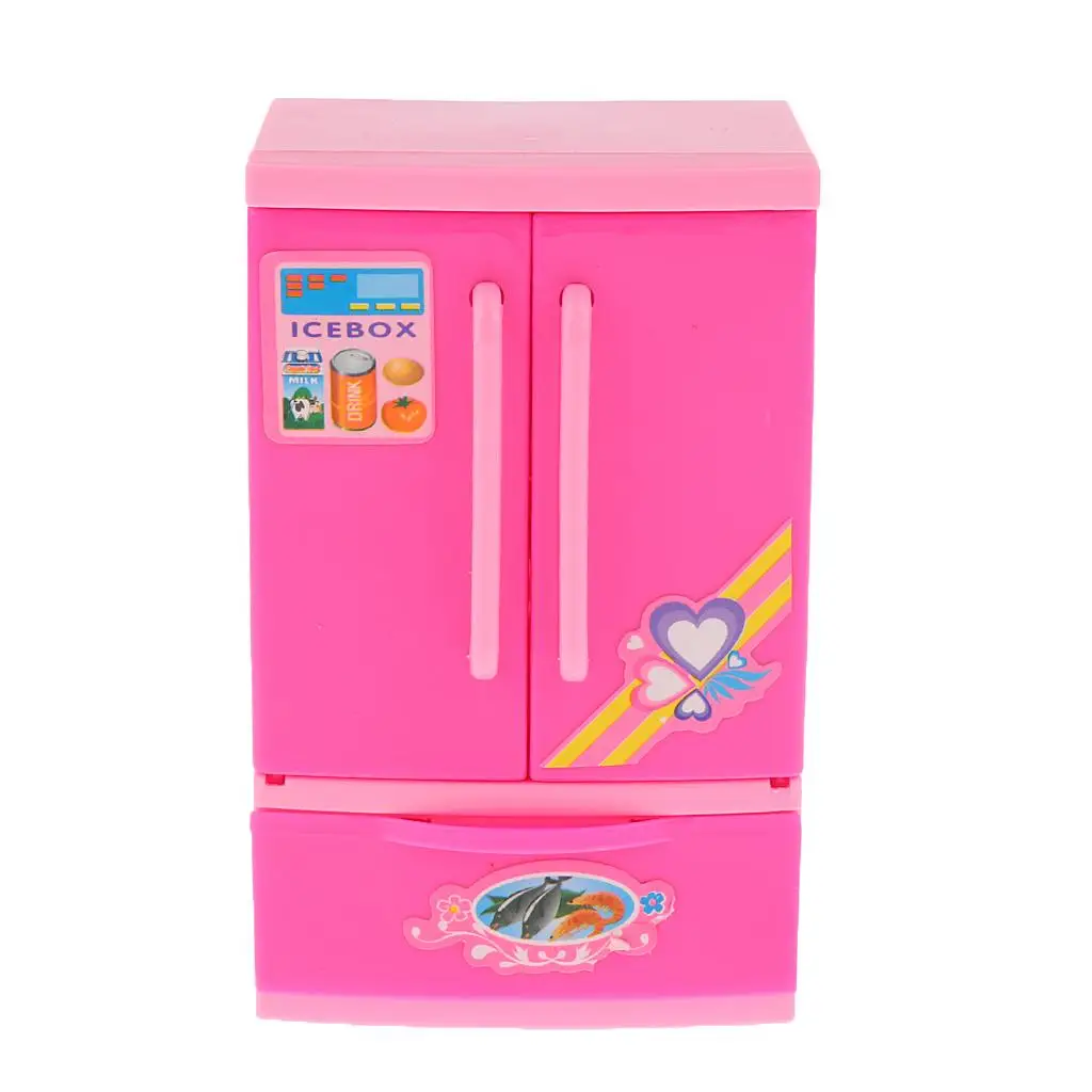 

Children Preschool Simulation Mini Refrigerator Home Kitchen Appliance Toys